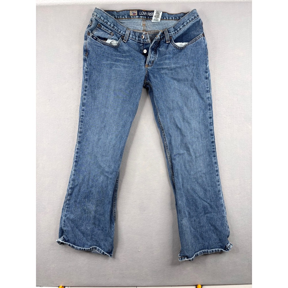 Cruel Girl Low Rise Slim Jeans Medium Wash Button Fly Western Denim Size 13R